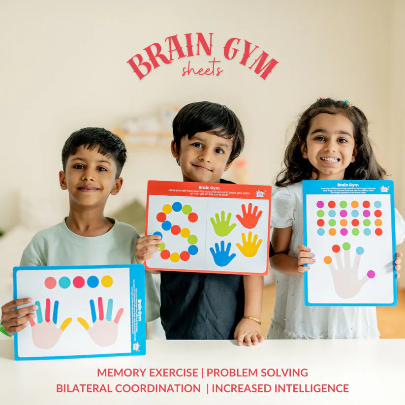 Brain Gym Worksheets (Ages 2 to 6 years) - Kee&Ka
