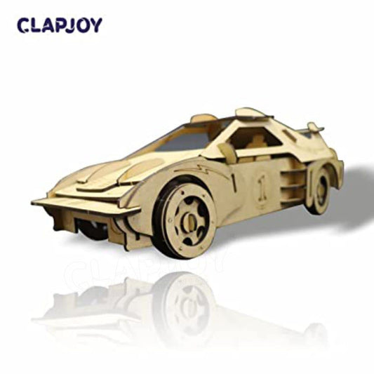 Clapjoy 3D Wooden Puzzle Monster Truck and Racing Car Combo - Kee&Ka