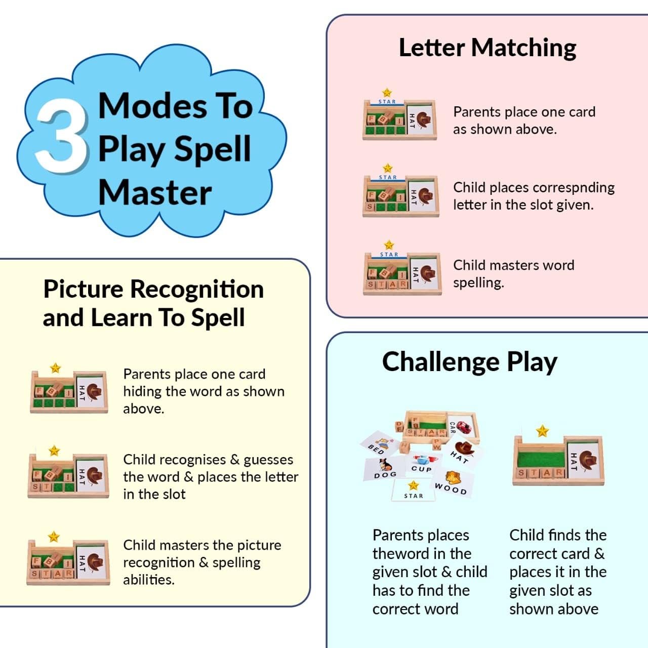 Clapjoy Cubello Spell Master and Math Master - Kee&Ka