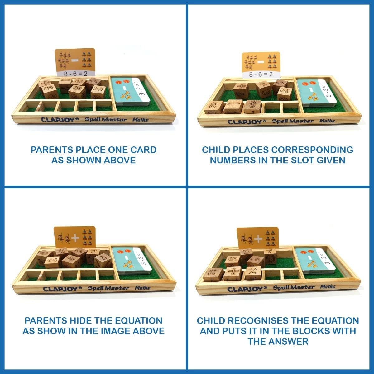 Clapjoy Cubello Spell Master and Math Master - Kee&Ka