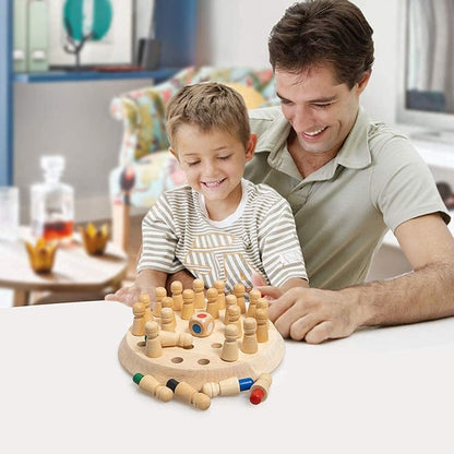 Clapjoy Wooden Memory Match Chess Game Set - Kee&Ka