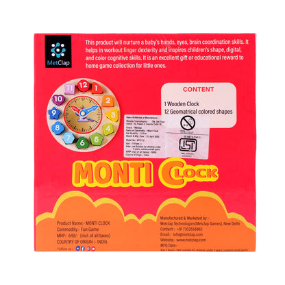 Metclap Monti Clock - 12 Different Shapes - Kee&Ka