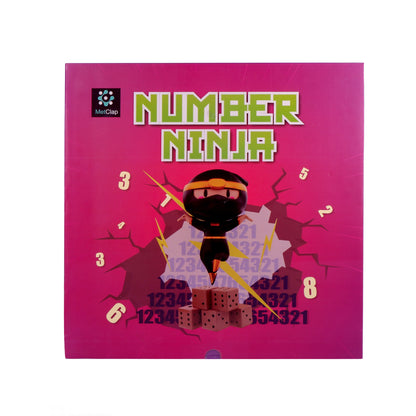MetClap Number Ninja Wooden Math Multiplication Board with Dice and Card - Kee&Ka