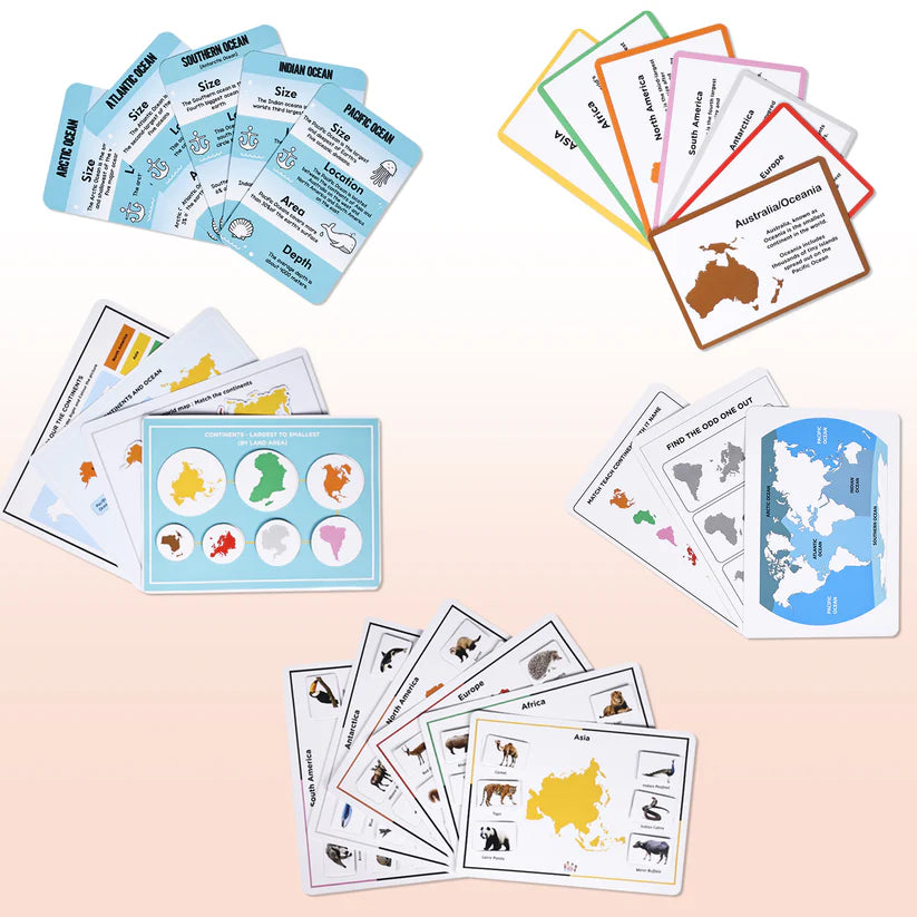 Continents and Oceans Kit (Ages 3 to 7 years) - Kee&Ka