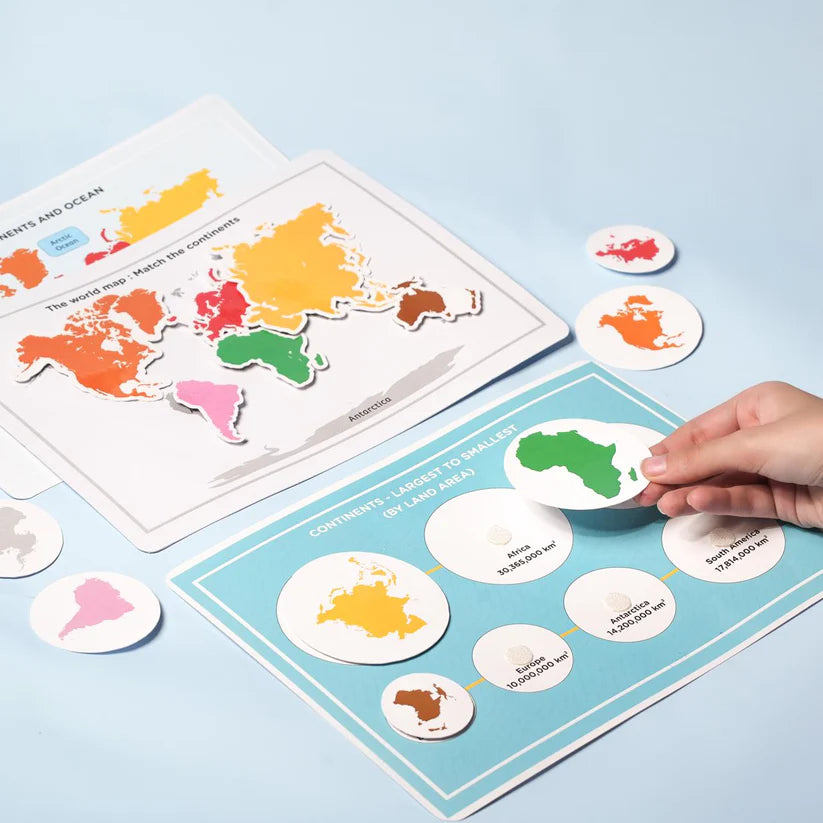 Continents and Oceans Kit (Ages 3 to 7 years) - Kee&Ka