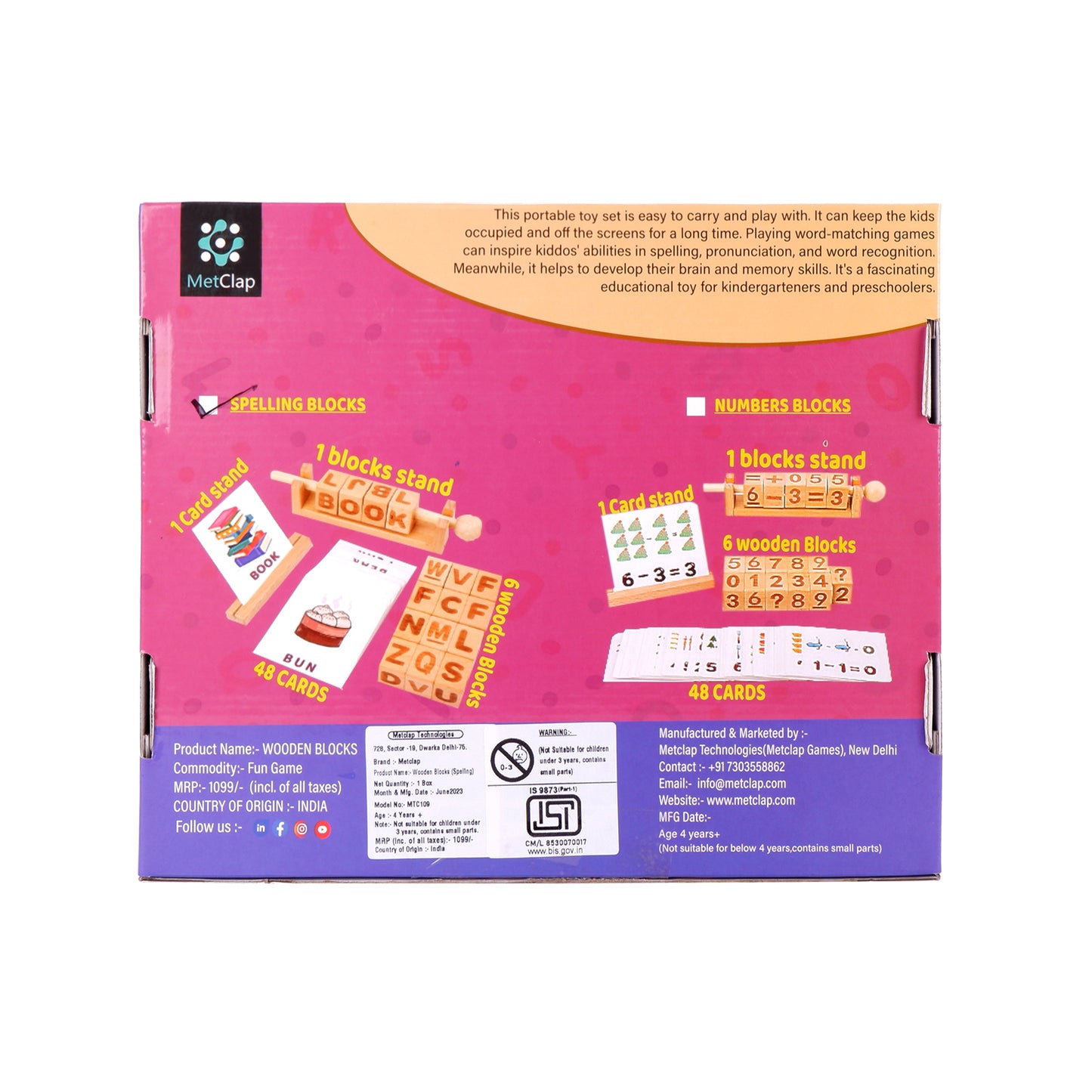 Metclap Wooden Block - Kee&Ka