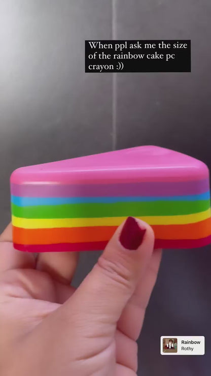 Rainbow Cake Slice