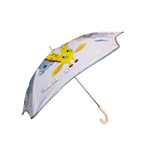 Round Corner Pink Jungle Umbrella - Kee&Ka