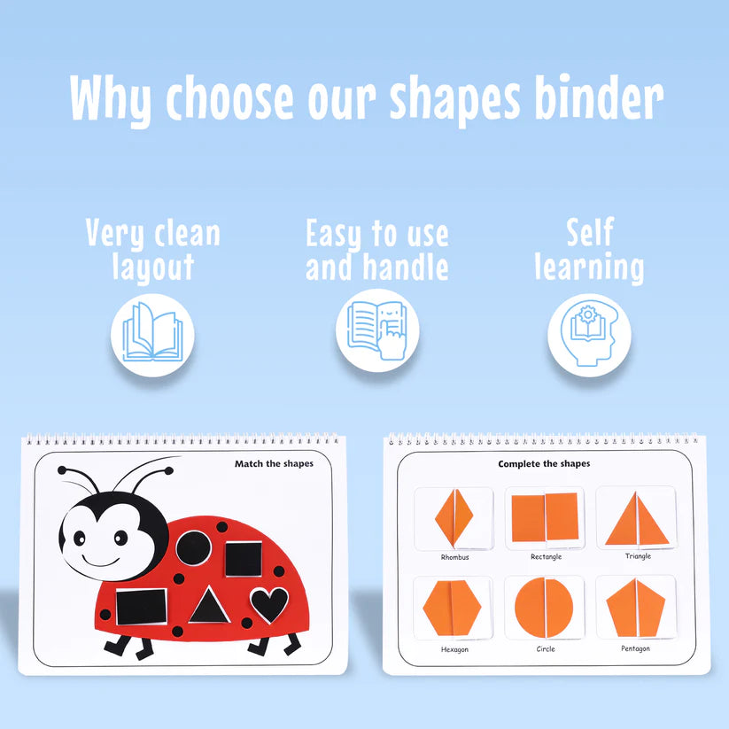 Shapes Binder (Ages 1 to 4 years) - Kee&Ka