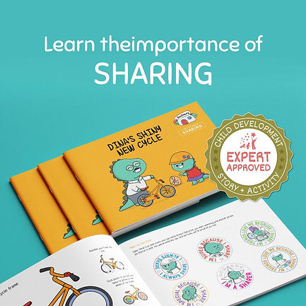 Learn to Share: Dina's Shiny New Cycle Book - Kee&Ka