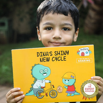 Learn to Share: Dina's Shiny New Cycle Book - Kee&Ka