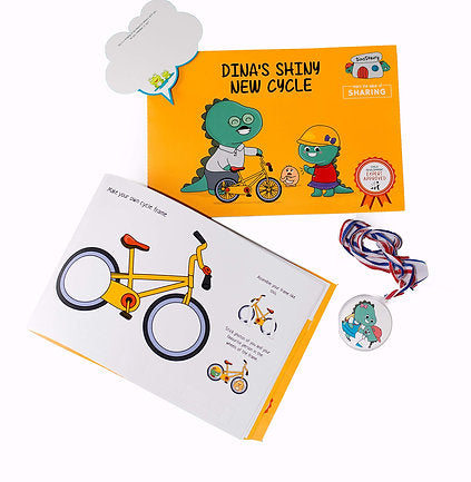Learn to Share: Dina's Shiny New Cycle Book - Kee&Ka