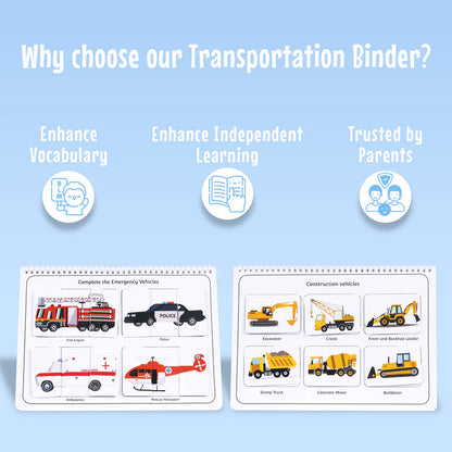 Transportation Binder (Ages 2 to 5 years) - Kee&Ka