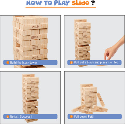 Clapjoy Slido Classic Stacking Game for Kids - Kee&Ka