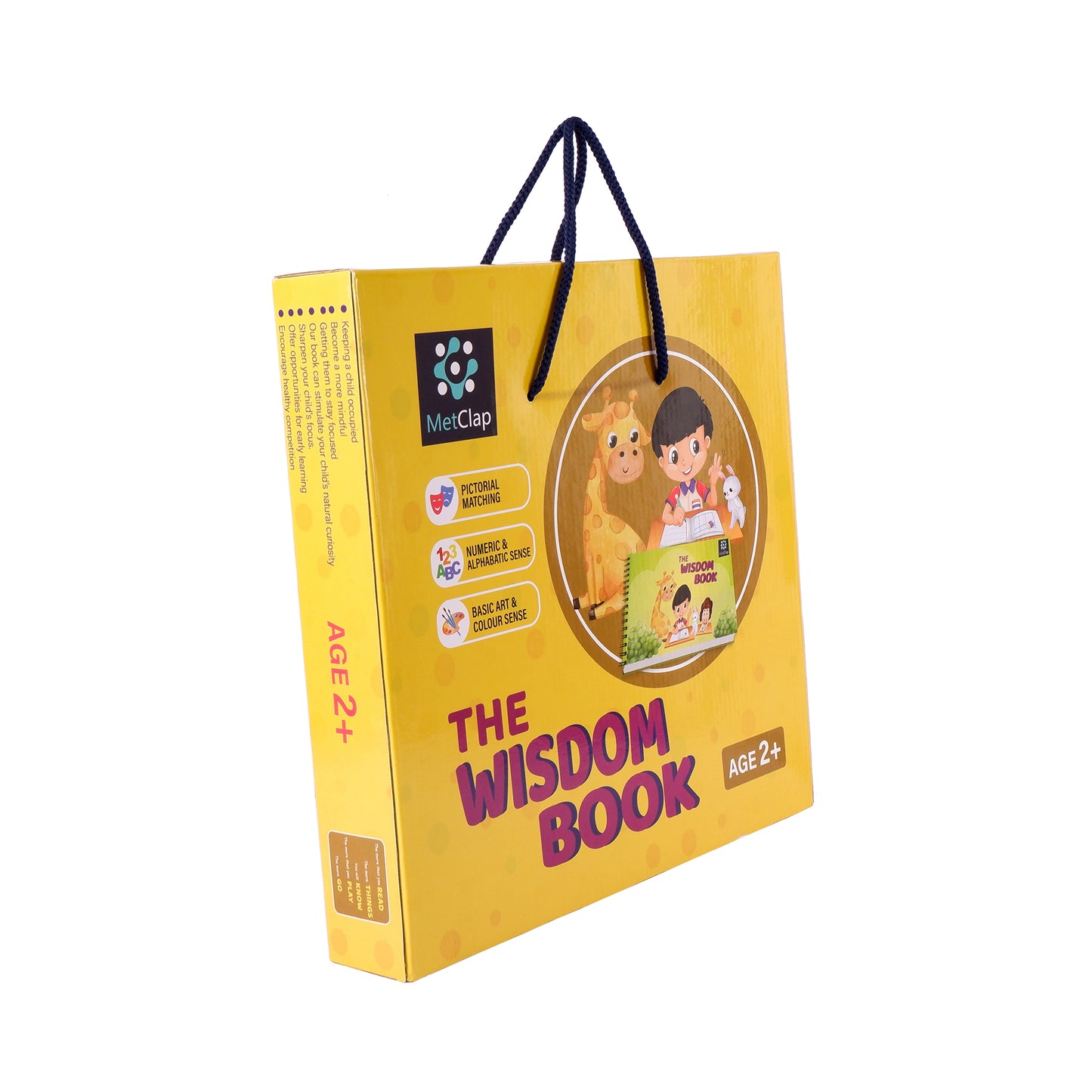 MetClap Wisdom Book Learning Velcro Book Help Kids Learn Via 30 Activities - (1 to 3 Years) Montessori Busy Book for Preschool - Kee&Ka
