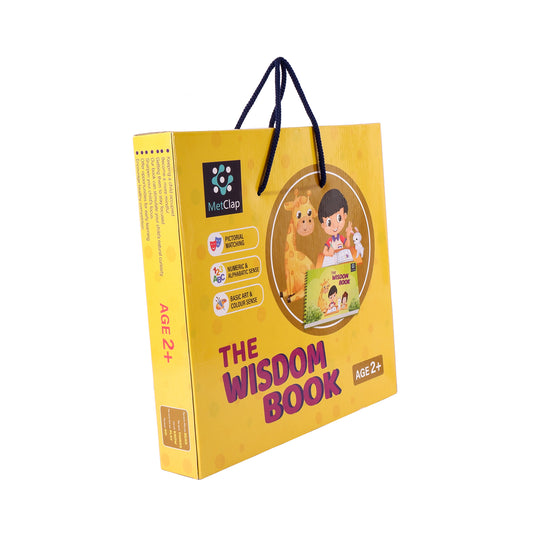 MetClap Wisdom Book Learning Velcro Book Help Kids Learn Via 30 Activities - (1 to 3 Years) Montessori Busy Book for Preschool - Kee&Ka